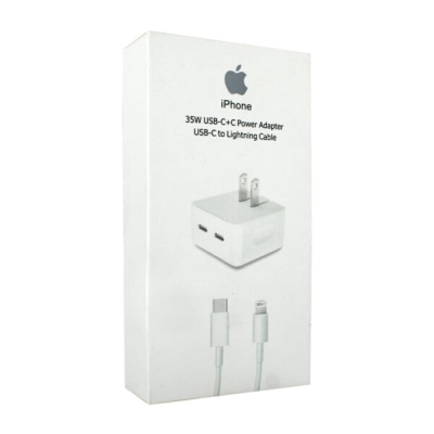 CARGADOR TIPO C A LIGHTING 35W DUAL PORT