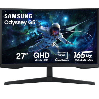 MONITOR SAMSUNG ODYSSEY G55C 27" VA 2K 1440P 165HZ 1MS CURVED