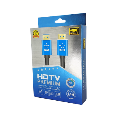 CABLE HDMI 1.5M (6 PIES) 4K 2.0 ALTA CALIDAD